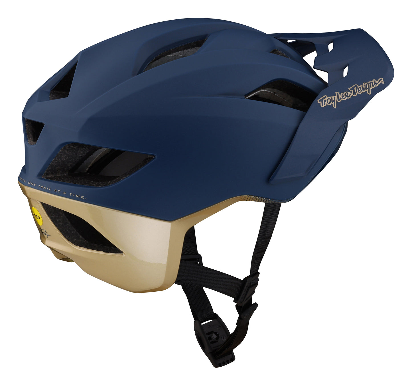 Troy Lee Designs Flowline SE MTB Helmet with MIPS - Radian - Navy-Titanium - 2023