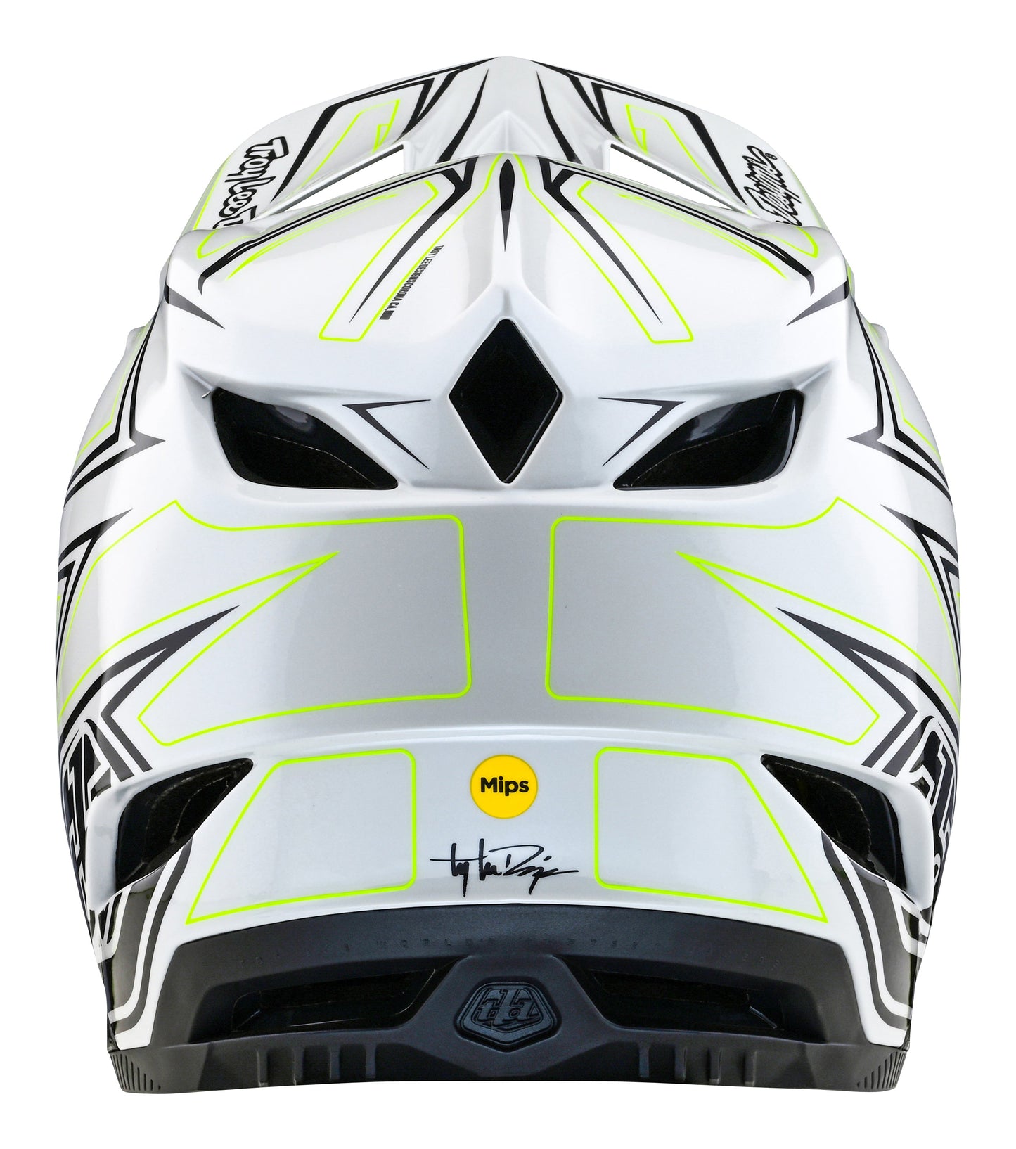 Troy Lee Designs D4 Composite Full Face Helmet with MIPS - Pinned - Light Gray