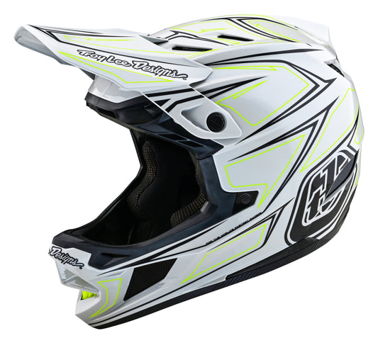 Troy Lee Designs D4 Composite Full Face Helmet with MIPS - Pinned - Light Gray