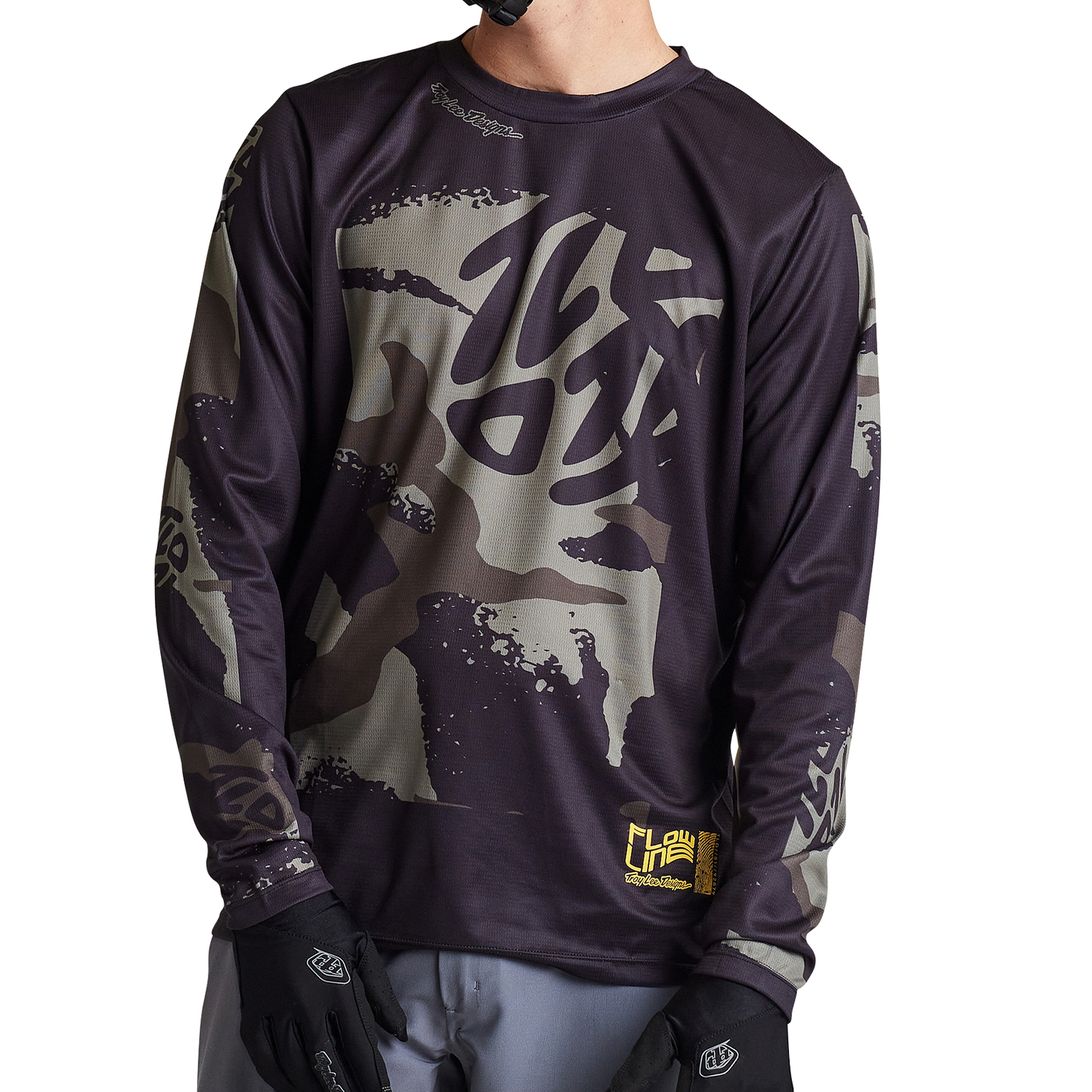 Troy Lee Designs Flowline Long Sleeve MTB Jersey - Confined - Black