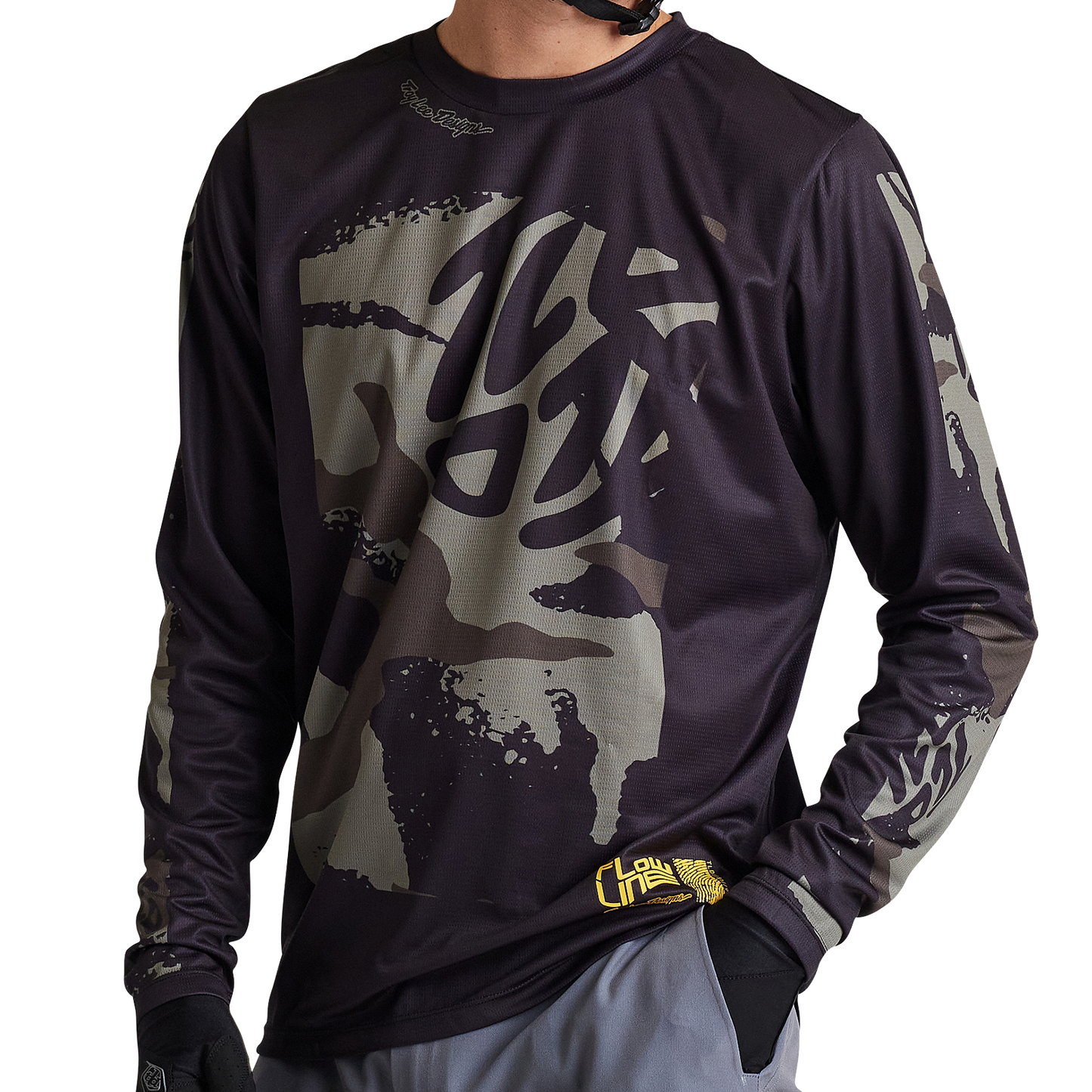 Troy Lee Designs Flowline Long Sleeve MTB Jersey - Confined - Black