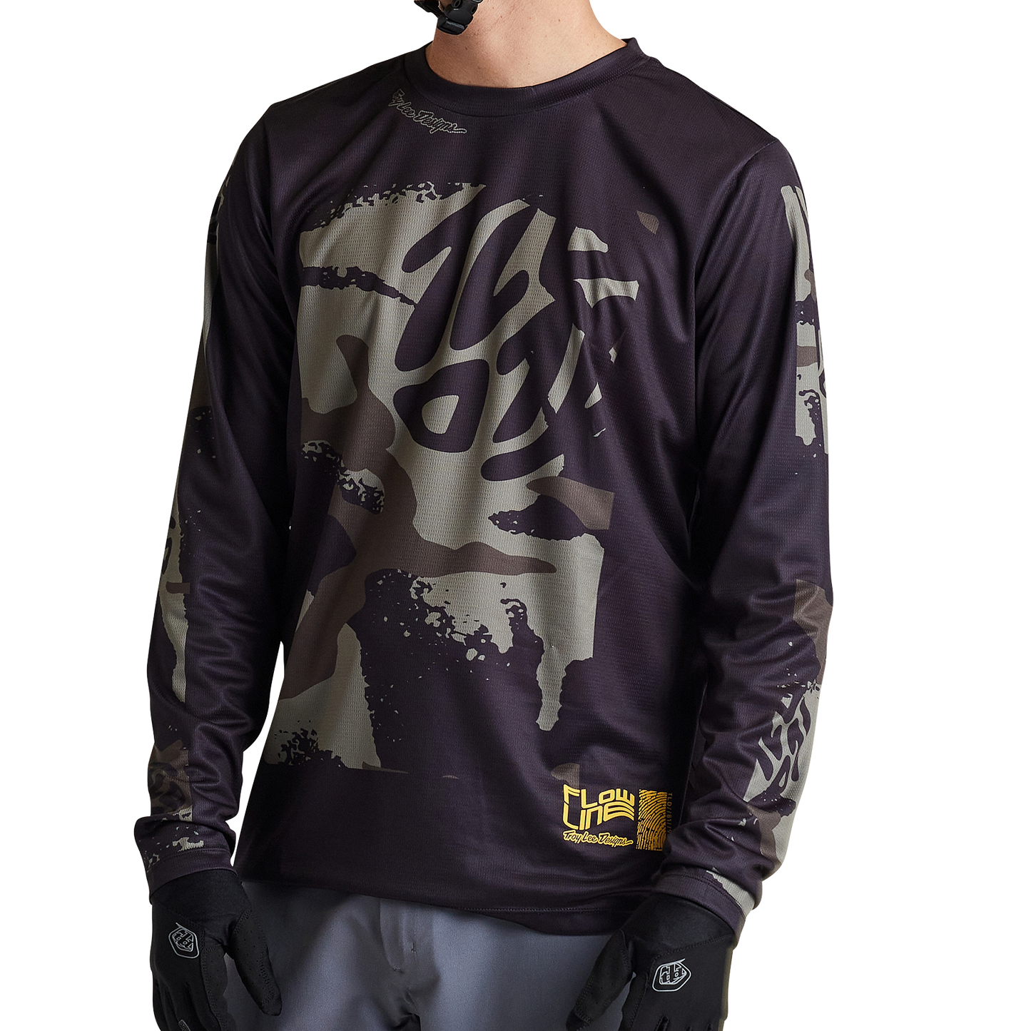 Troy Lee Designs Flowline Long Sleeve MTB Jersey - Confined - Black