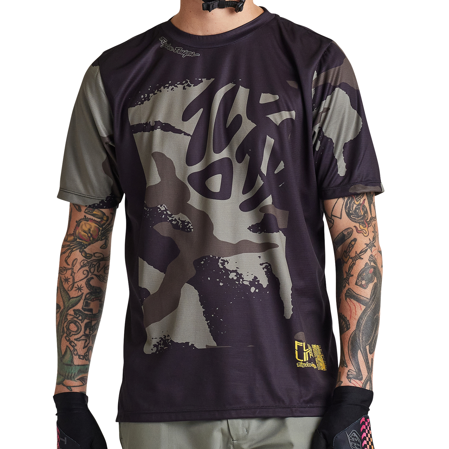 Troy Lee Designs Flowline Short Sleeve MTB Jersey - Confined - Black