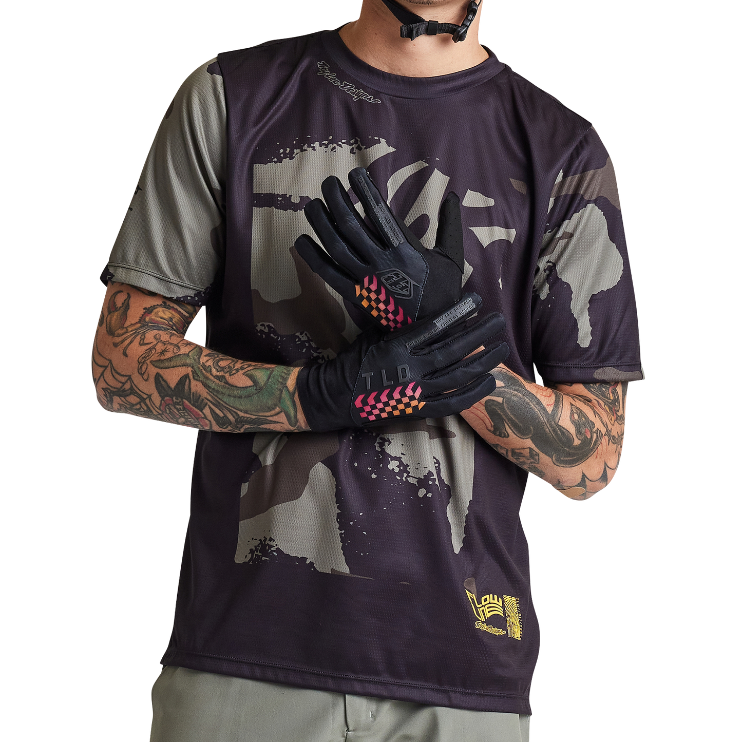 Troy Lee Designs Flowline Short Sleeve MTB Jersey - Confined - Black