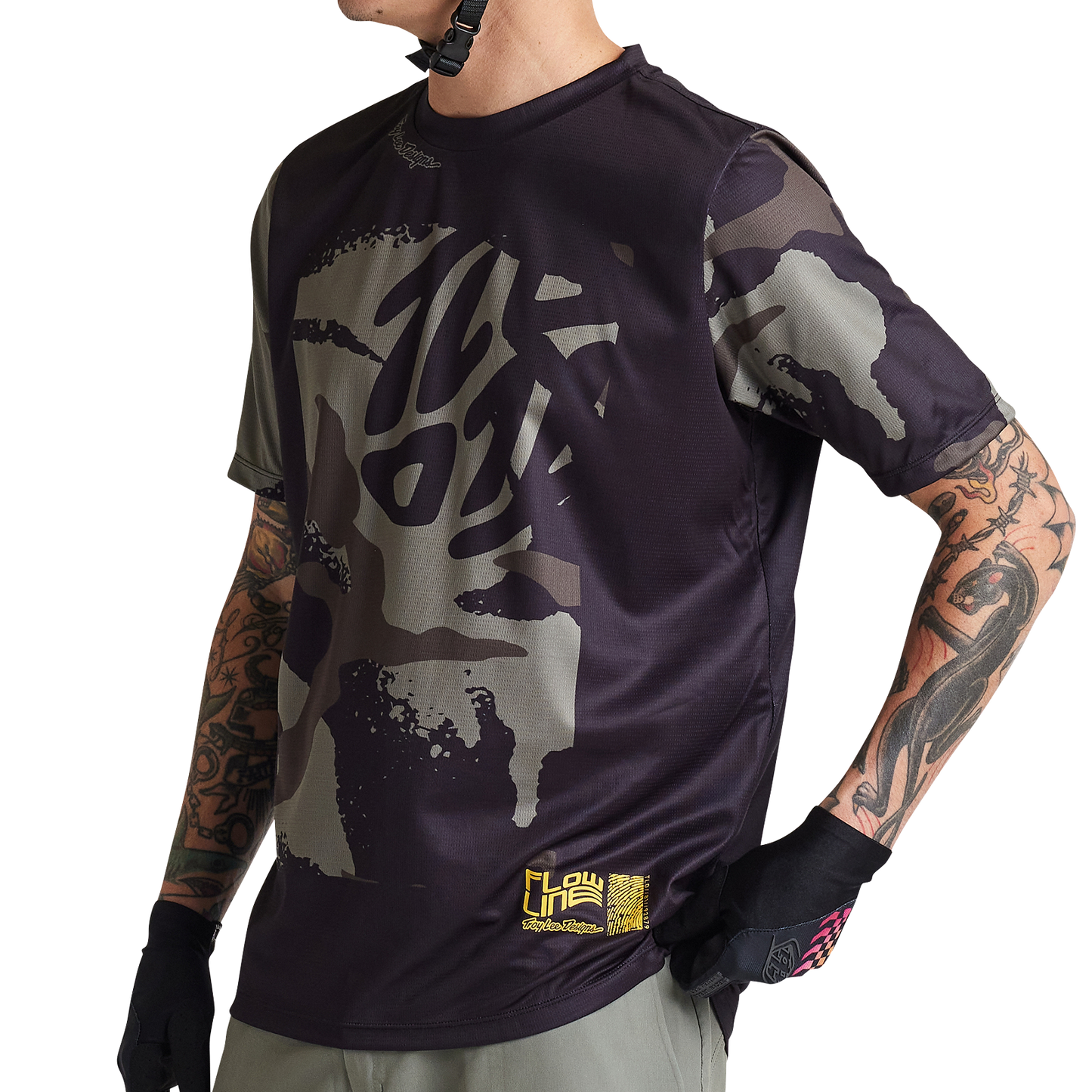 Troy Lee Designs Flowline Short Sleeve MTB Jersey - Confined - Black