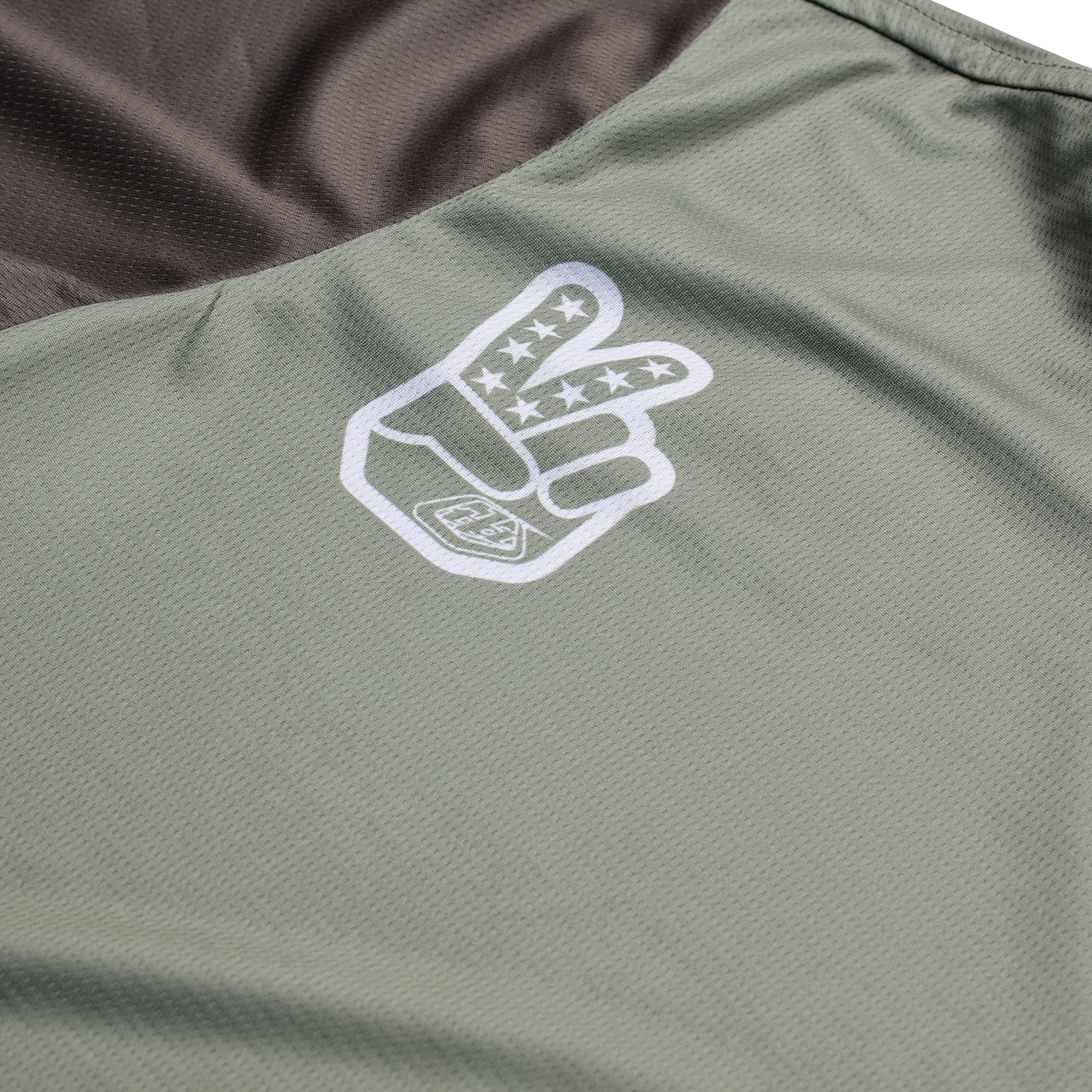Troy Lee Designs Flowline Short Sleeve MTB Jersey - Flipped - Olive