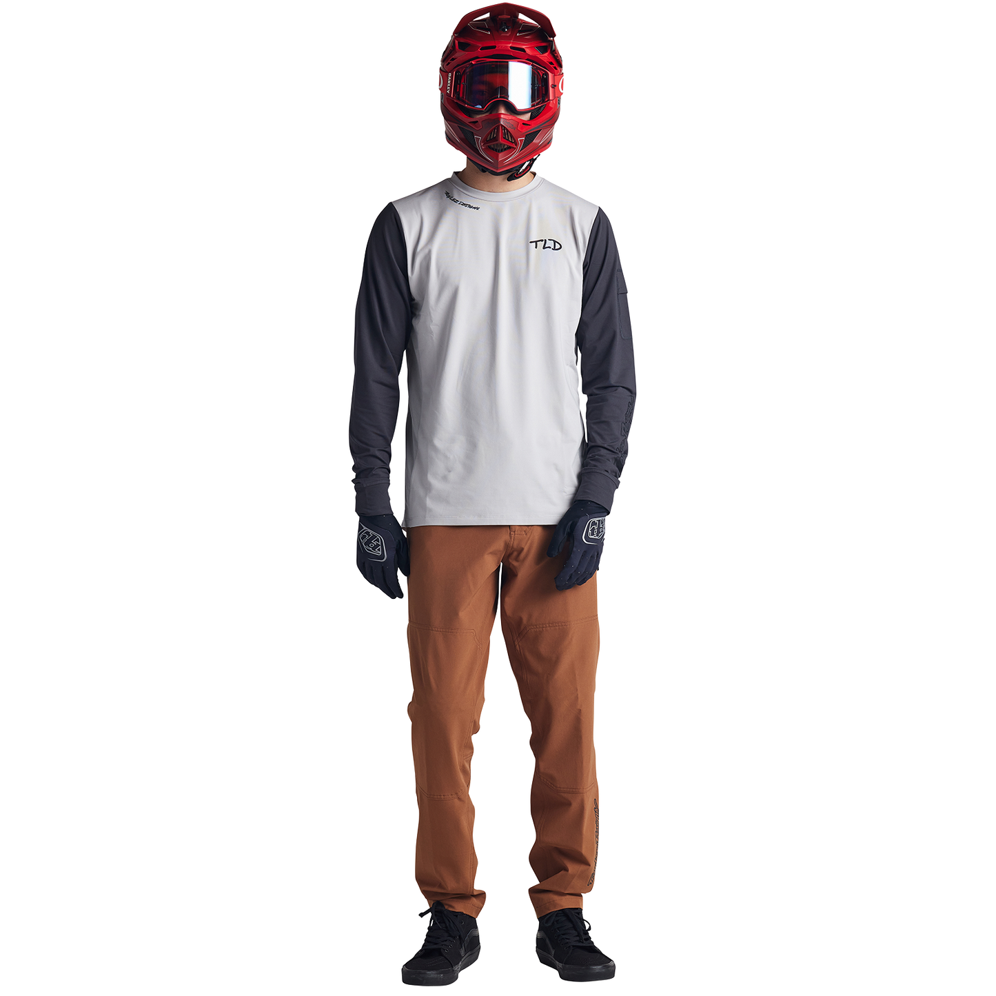 Troy Lee Designs Ruckus Long Sleeve Ride Tee - Bolts - Resist - Mist