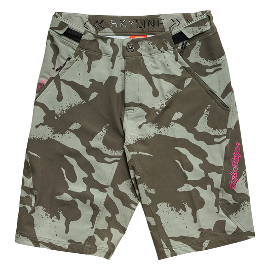 Troy Lee Designs Skyline MTB Short with Liner - Shadow Camo - Olive