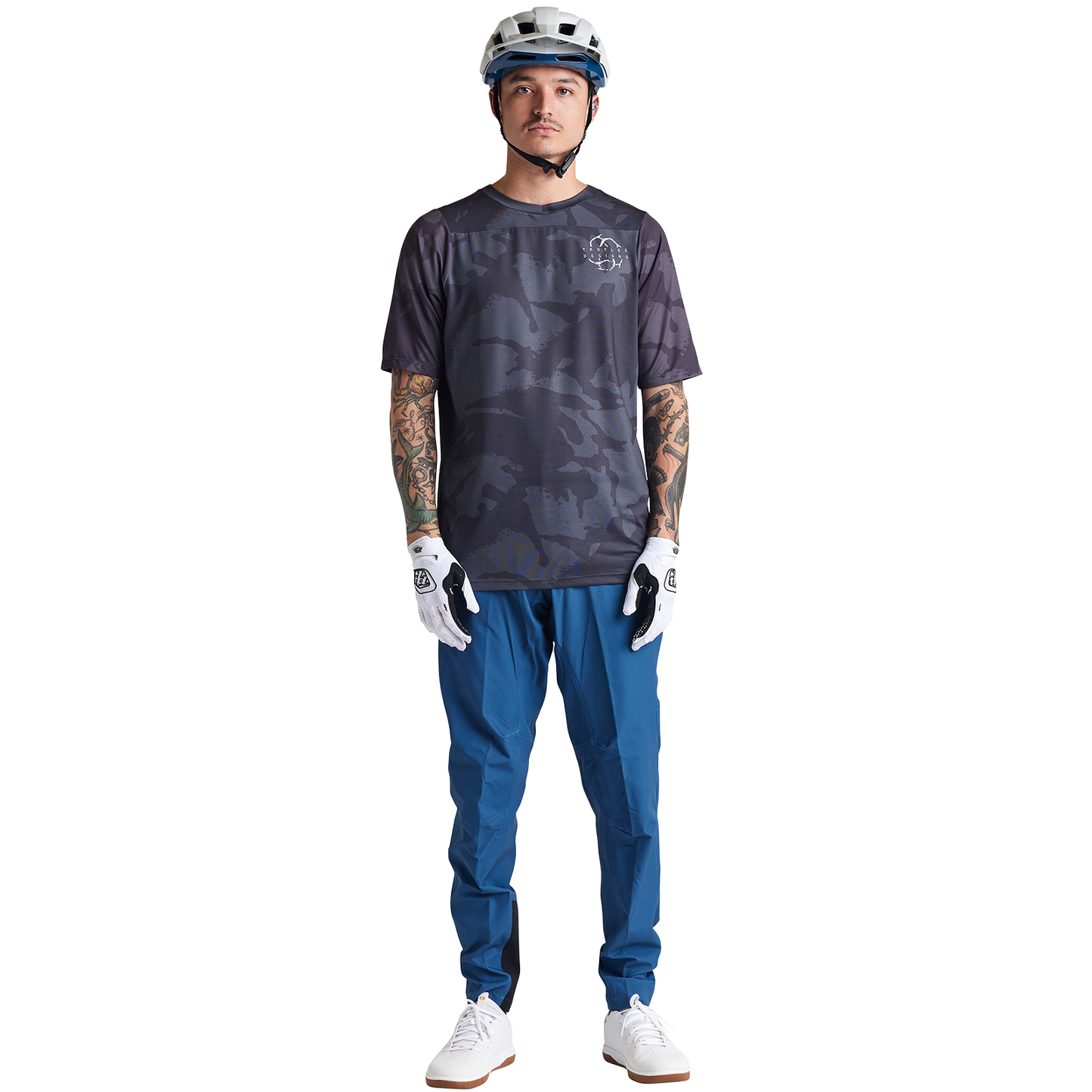 Troy Lee Designs Skyline Short Sleeve MTB Jersey - Shadow Camo - Carbon