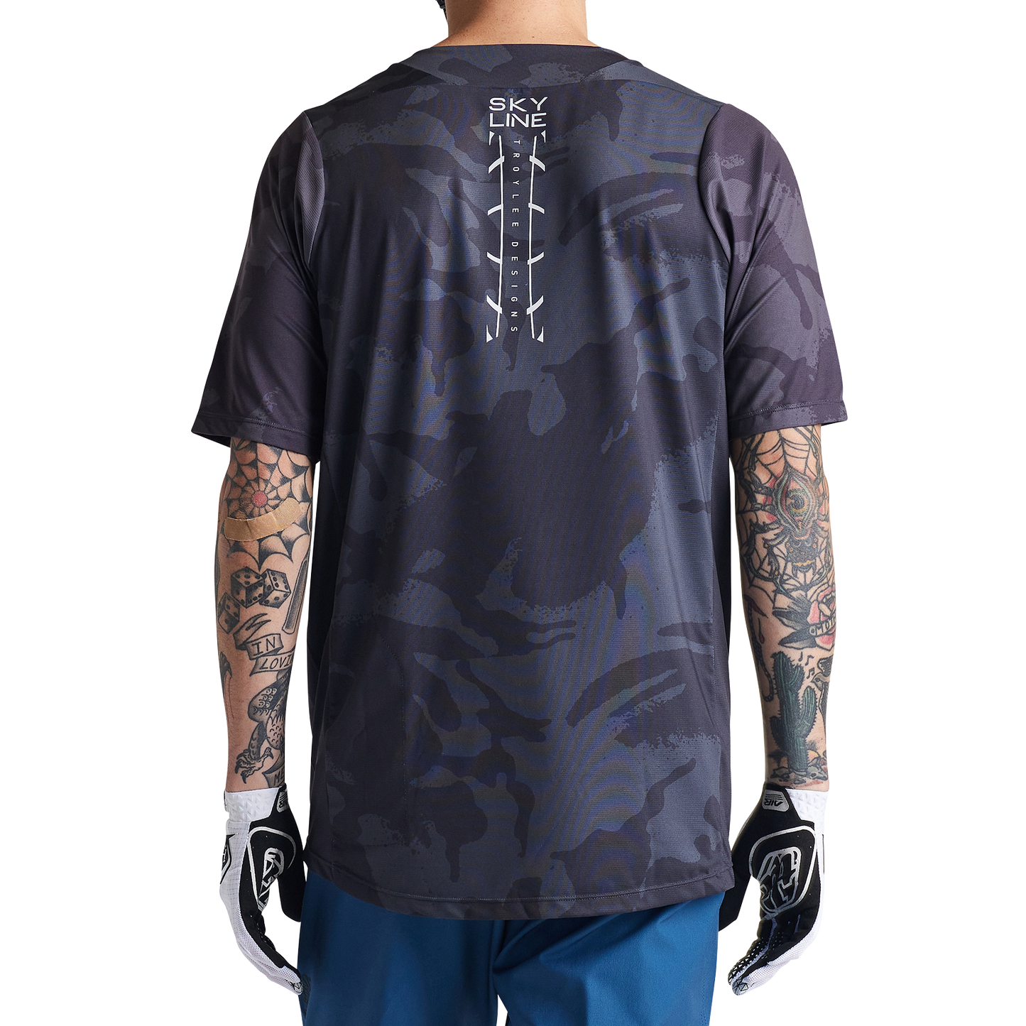 Troy Lee Designs Skyline Short Sleeve MTB Jersey - Shadow Camo - Carbon