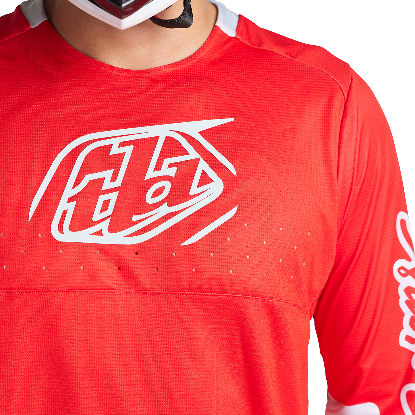 Troy Lee Designs Sprint Long Sleeve MTB Jersey - Icon - Fire Red