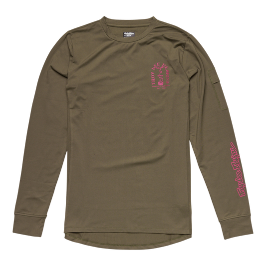 Troy Lee Designs Ride Tee - Youth - Fangs - Olive