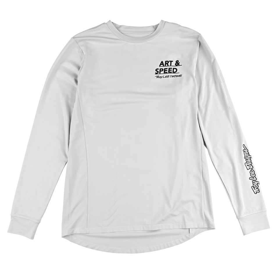 Troy Lee Designs Ruckus Long Sleeve Ride Tee - Art and Speed - Mist