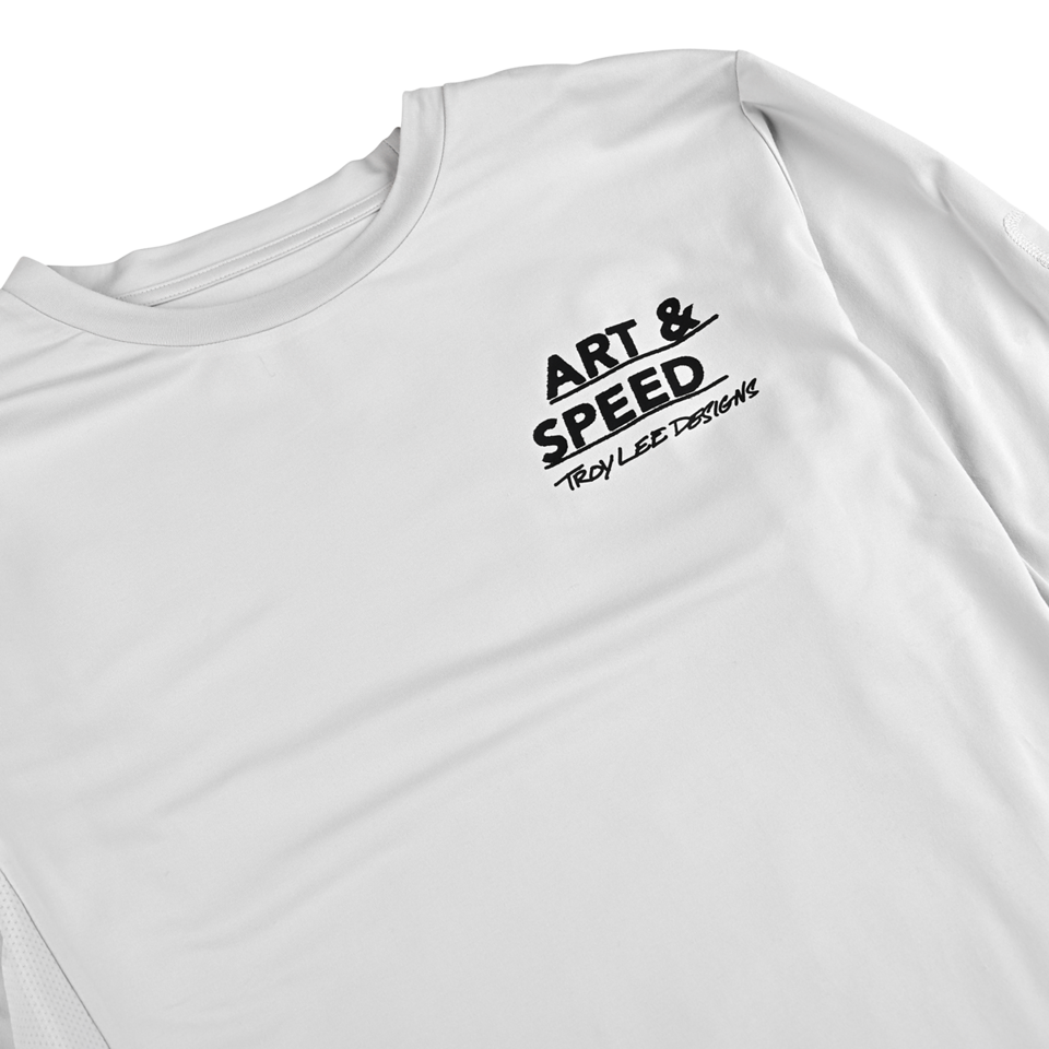 Troy Lee Designs Ruckus Long Sleeve Ride Tee - Art and Speed - Mist