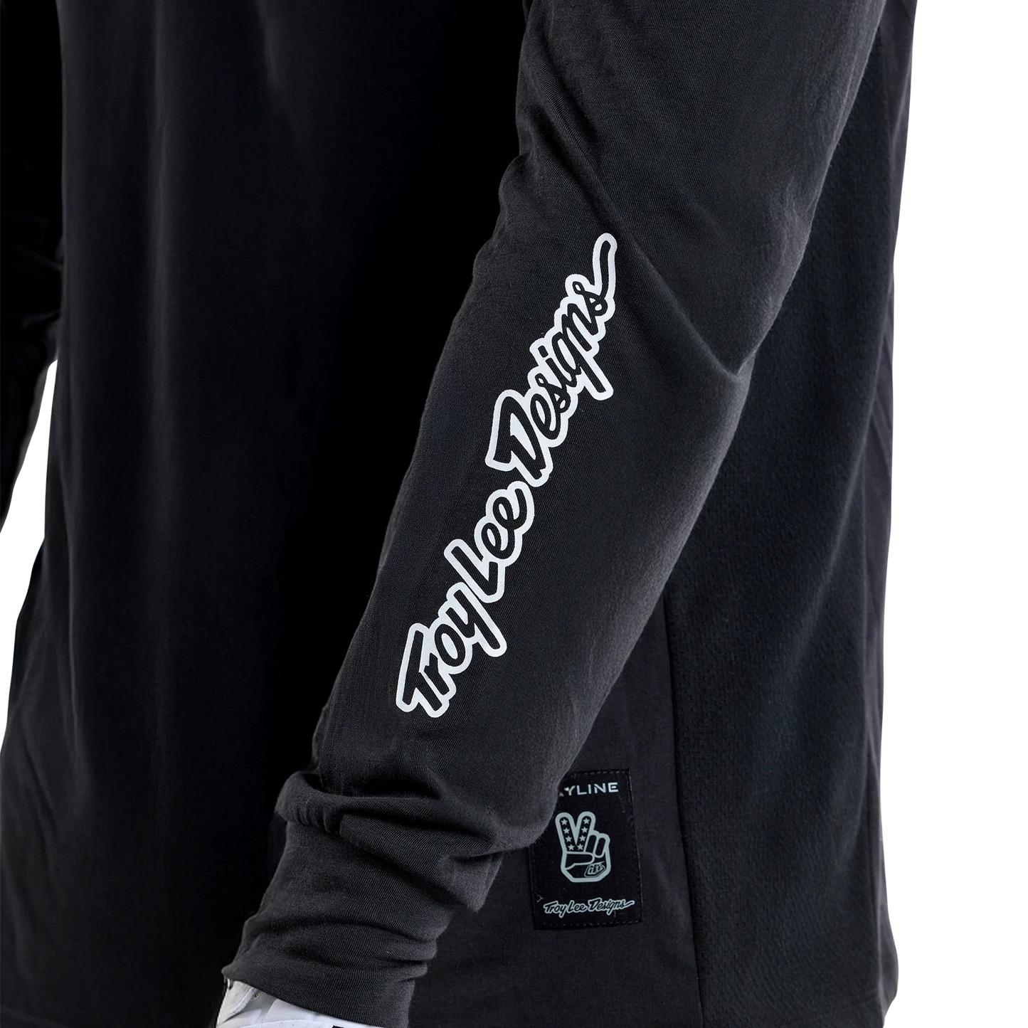 Troy Lee Designs Skyline Long Sleeve Ride Tee - Signature - Black