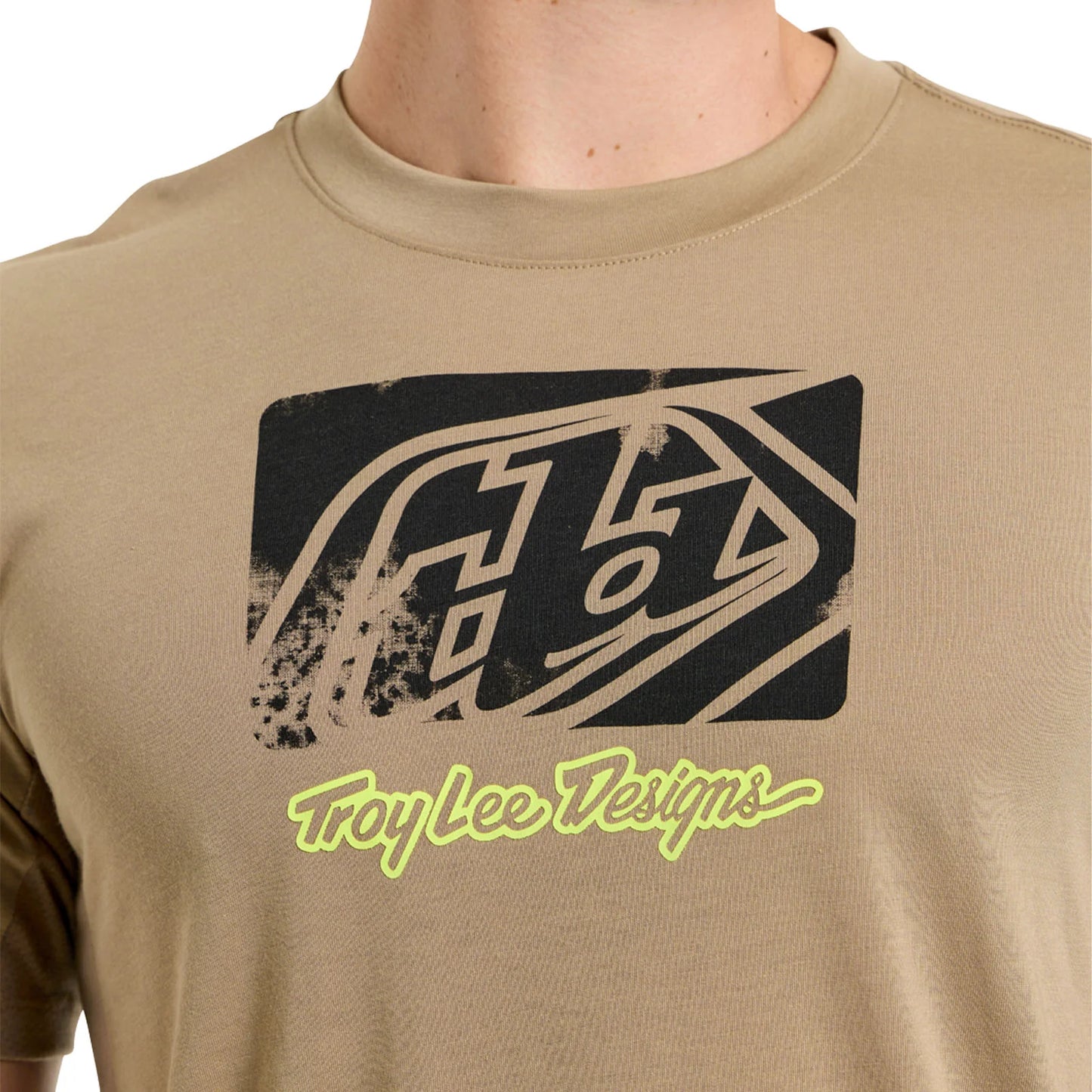 Troy Lee Designs Skyline Short Sleeve Ride Tee - Scrubbed - Timber
