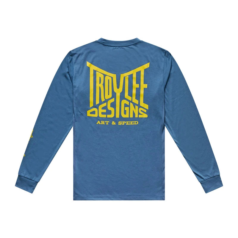 Troy Lee Designs Skyline Long Sleeve Ride Tee - Handlebar - Slate