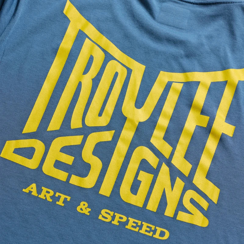 Troy Lee Designs Skyline Short Sleeve Ride Tee - Handlebar - Slate