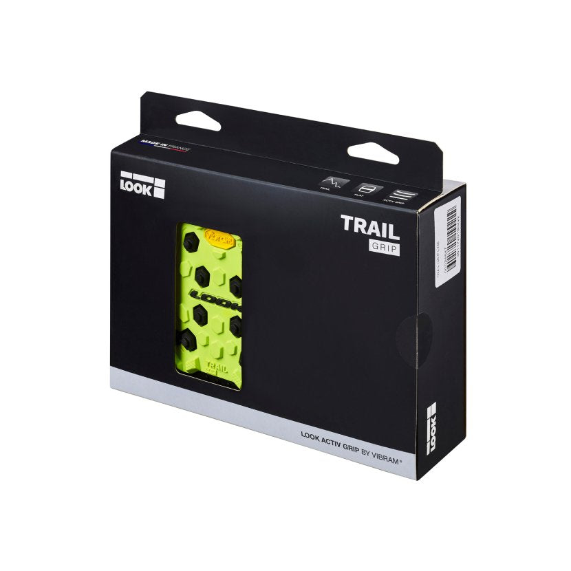 Look GEO Trail Grip Platform Pedals - Lime