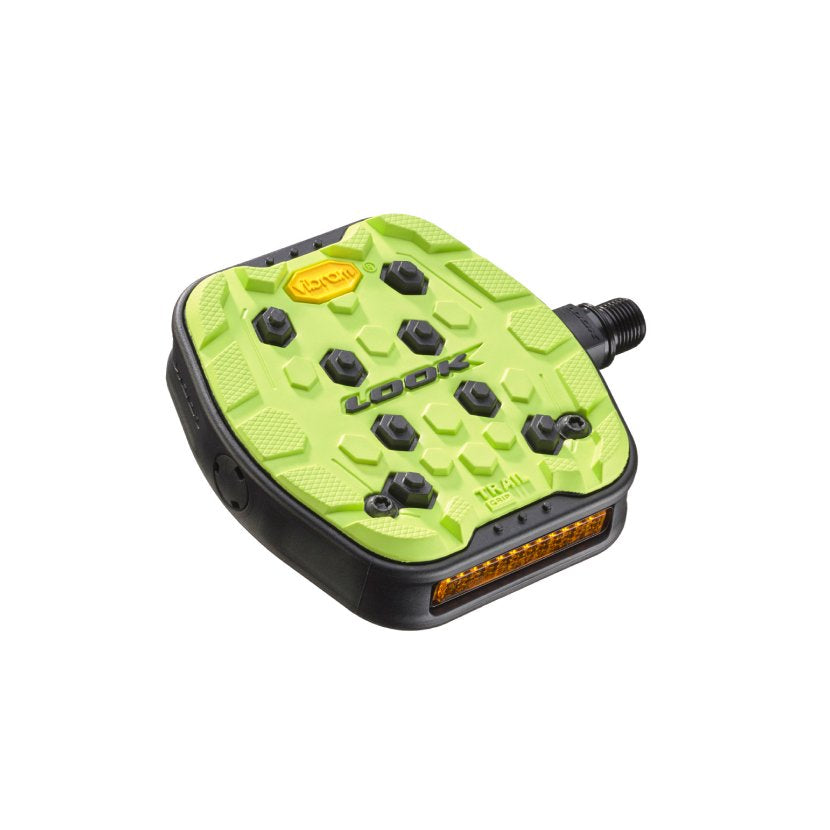 Look GEO Trail Grip Platform Pedals - Lime