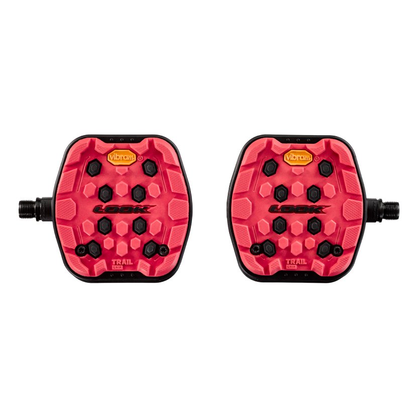 Look GEO Trail Grip Platform Pedals - Red
