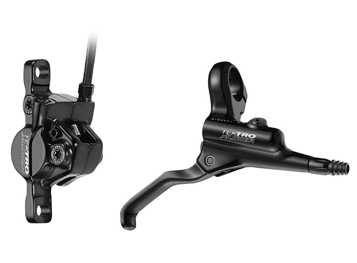 Tektro Auriga HD-M290 MTB Disc Brake and Lever - Rear - Black Black Hydro - Post Mount