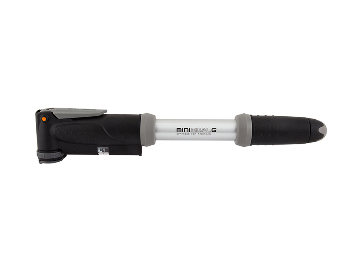 Topeak Mini Dual G Mini Pump Black - Silver Presta / Schrader / Dunlop