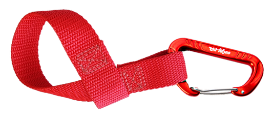 TowWhee Quick Loop 12" Strap with Mini Carabiner - Red Red