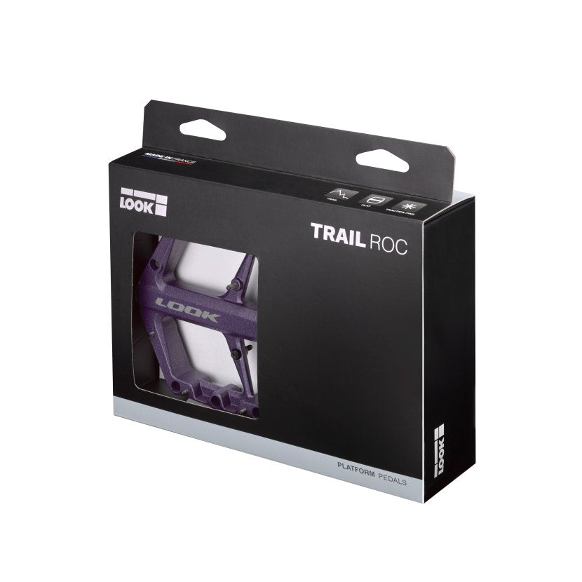 Look Trail Roc Flat Pedals - Purple