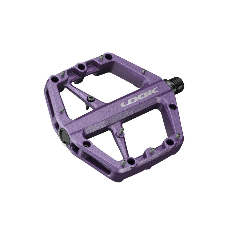 purple flat pedals Look Trail Roc Flat Pedals