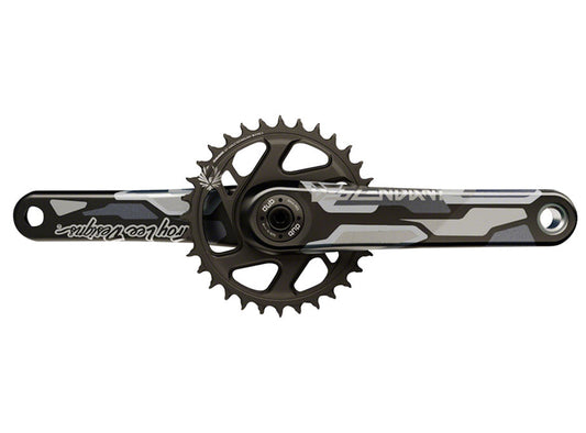 Truvativ Descendant Troy Lee Designs CoLab Carbon 12 Speed MTB Crankset - Black Black Direct Mount - 170mm - 32t