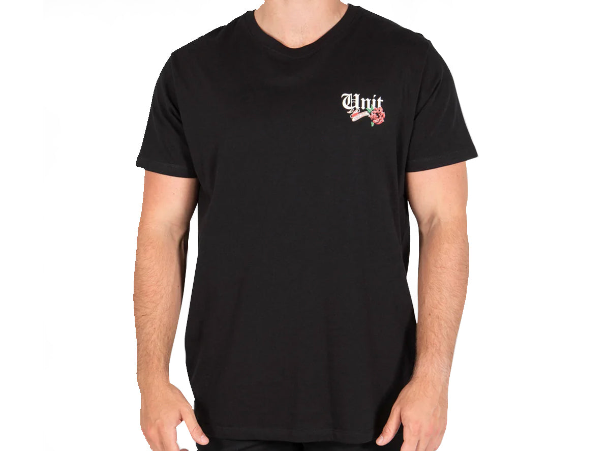 Unit Prayn Tee - Black Black Small