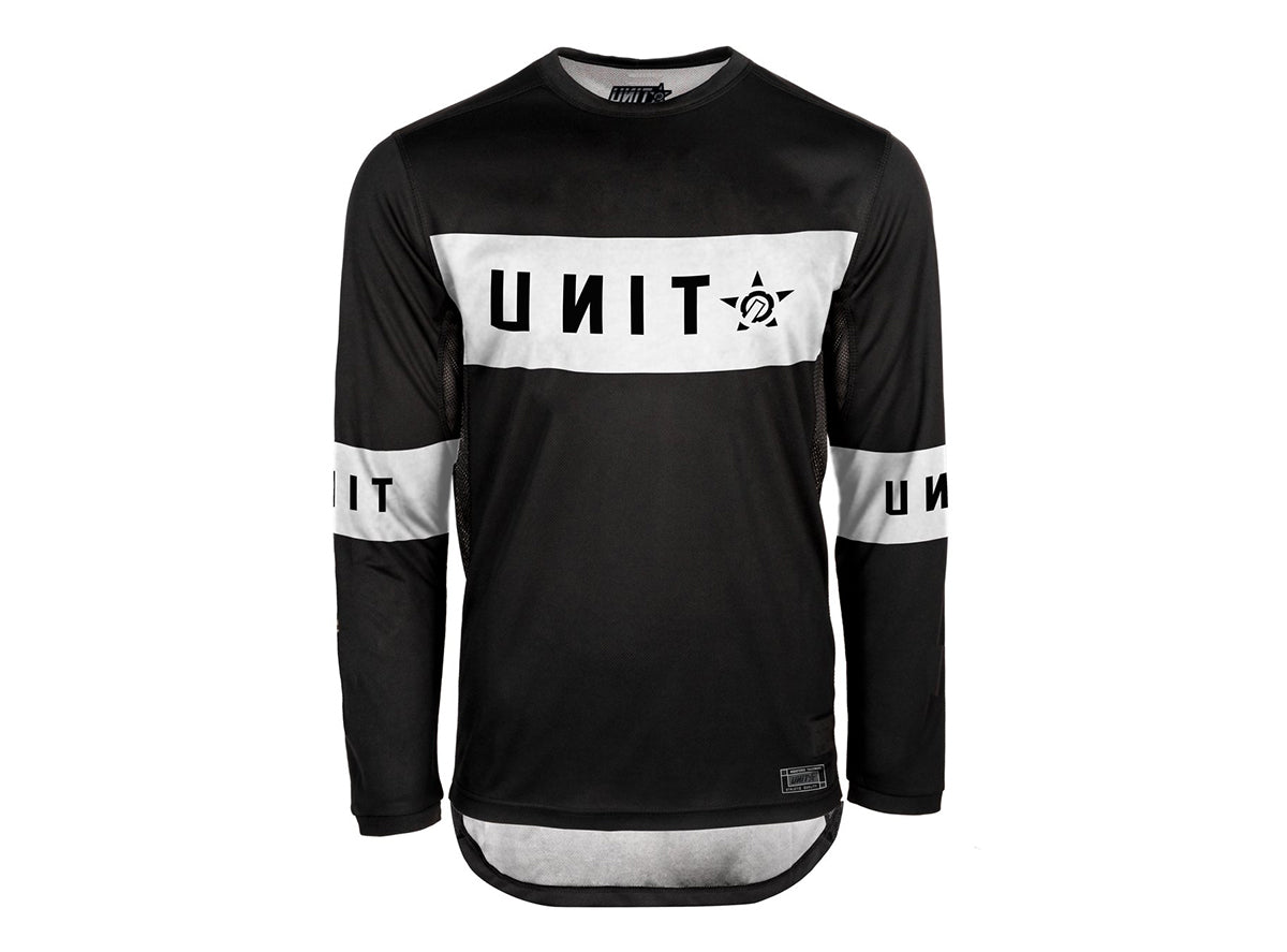 Unit Soul Long Sleeve MX Jersey - Slim Fit - Black-White - 2021 Black - White Medium
