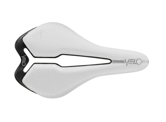 Velo Angel TT Saddle - 143mm - White White Carbon Rail