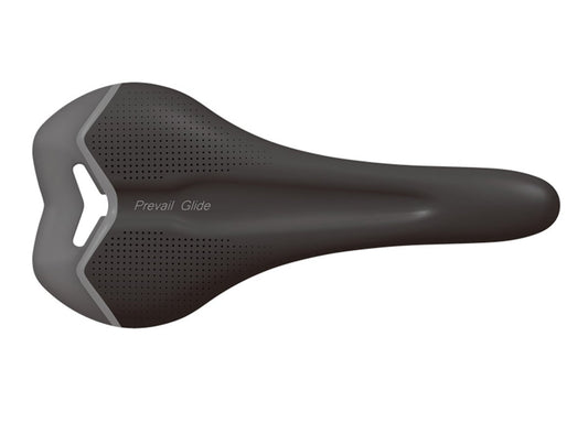 Velo Prevail Glide Saddle - 128mm - Black Black Carbon Rail