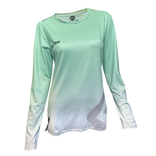 G-Form Fade Long Sleeve MTB Jersey - Womens - Mint