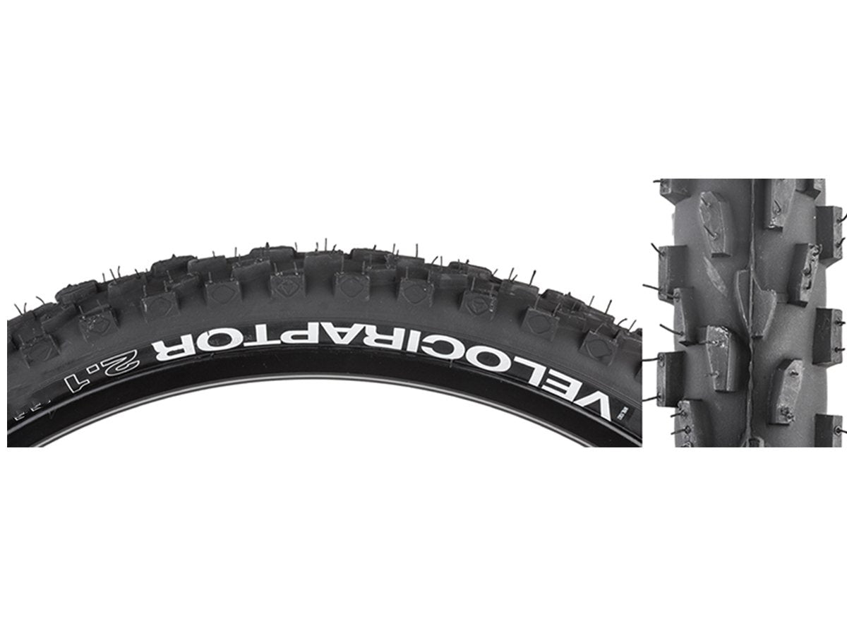 WTB VelociRaptor Comp 26" Wire MTB Tire - Front - Black Black 2.1"