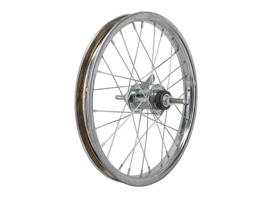 WheelMaster 16" Steel Juvenile Wheel - Rear - Silver Silver Rear - 1.75" - 28h - With Trim Kit