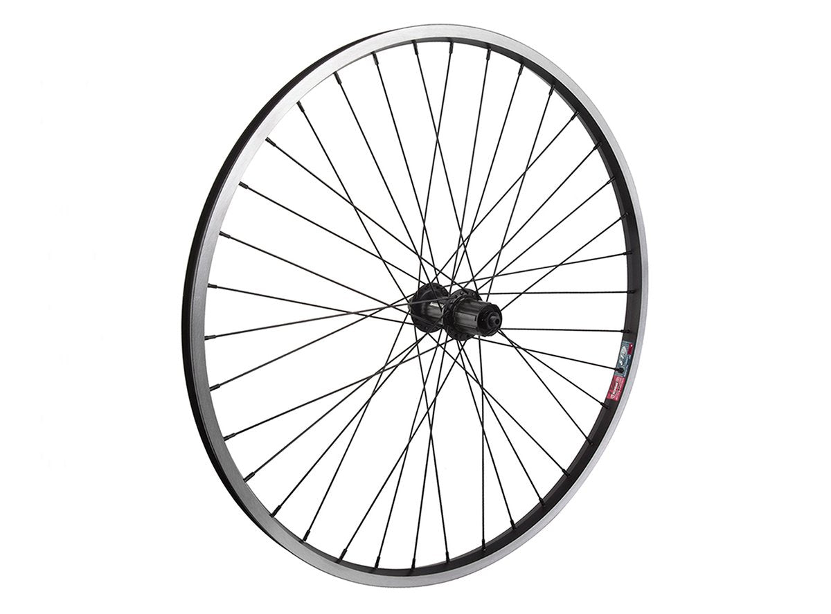 WheelMaster 26" Alloy Double Wall MTB Wheel - Rear Black QR 135mm - 8/9/10 Speed