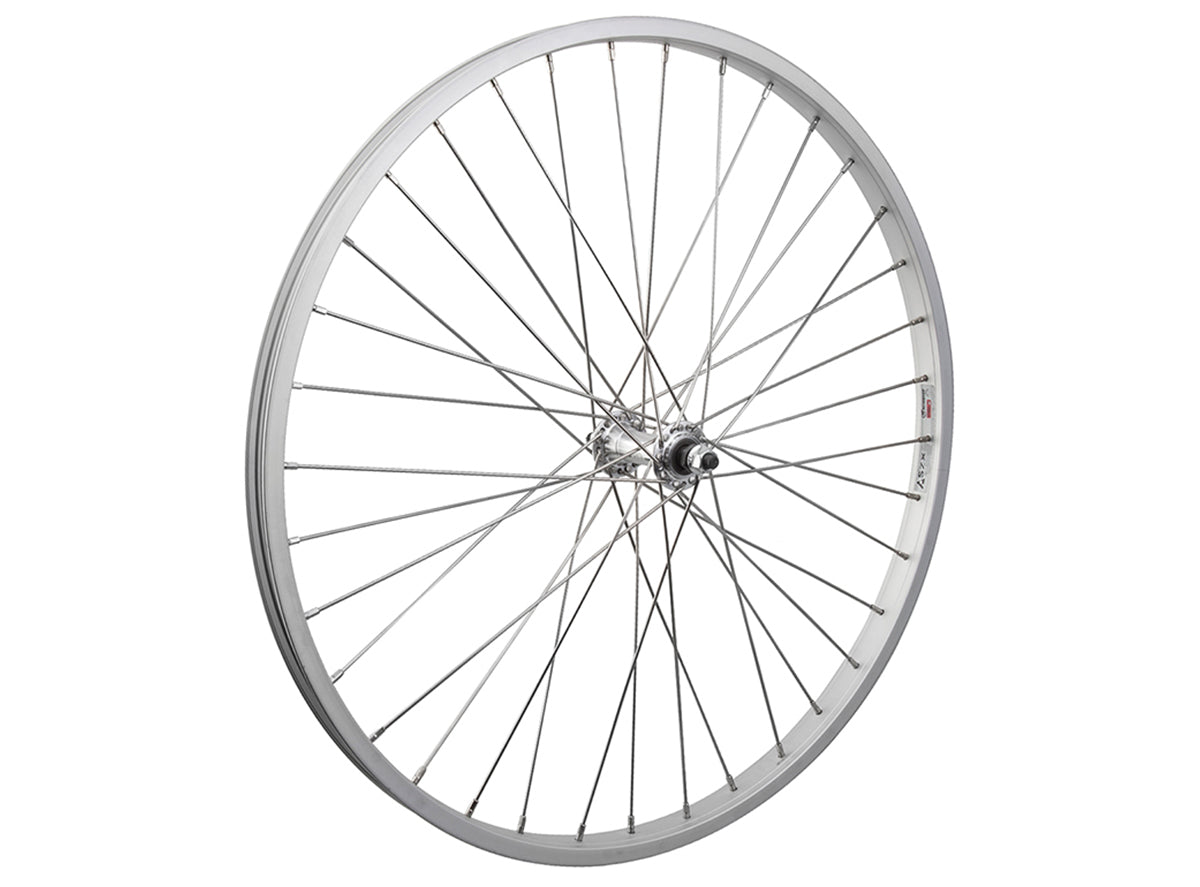 WheelMaster 26" Alloy MTB Wheel - Front Silver Bolt On - 3/8" - 36h