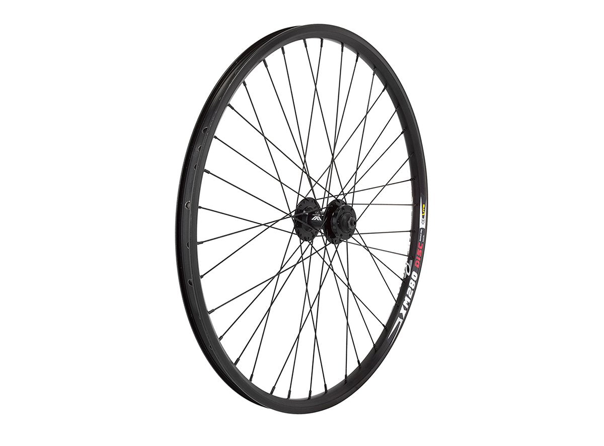 WheelMaster MT-2000 on Weimann XM280 Disc Alloy 26" Mountain Double Wall Wheel - Front Black 9mm QR - 36h