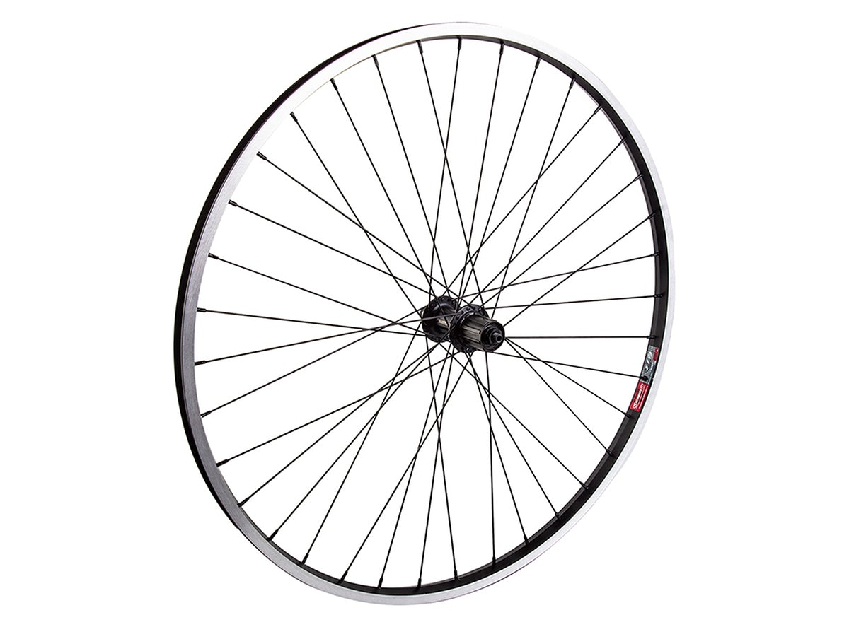 WheelMaster 700c Alloy Hybrid Single Wall Road Wheel - Rear - Black Black 35c - 36h - 135mmQR - 8/10 Speed Shimano