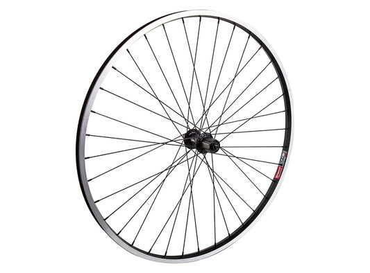 WheelMaster 700c Alloy Hybrid Single Wall Road Wheel - Rear - Black Black 35c - 36h - 135mmQR - 8/10 Speed Shimano