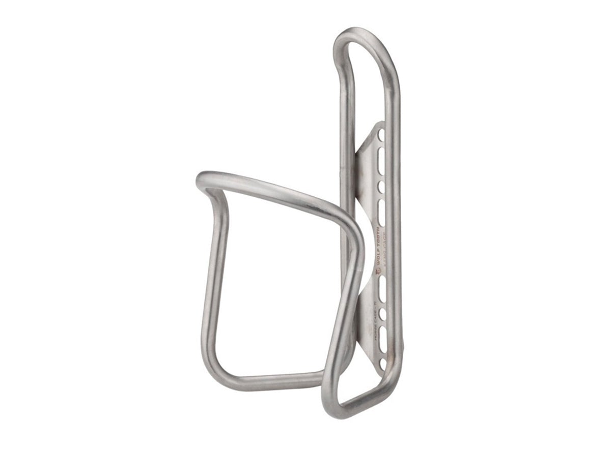 Wolf Tooth Components Morse Titanium Water Bottle Cage - Silver Each