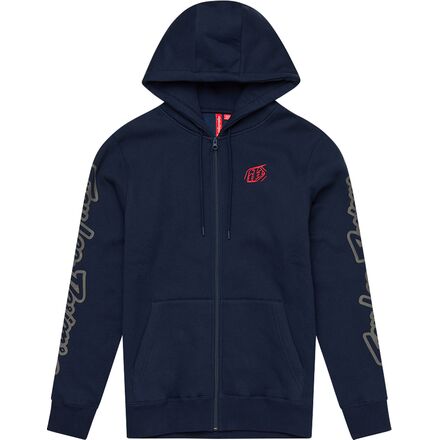 Troy Lee Designs Zip Up Hoodie - Branded - Navy