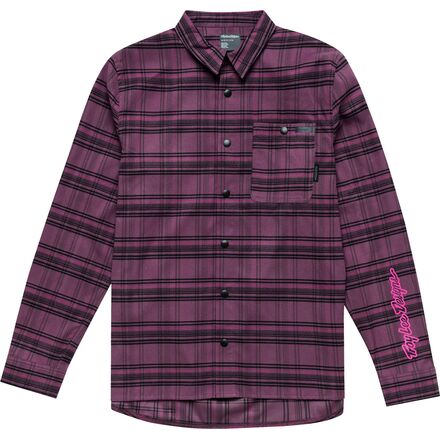 Troy Lee Designs Grind Flannel Plaid Shirt - Deep Purple