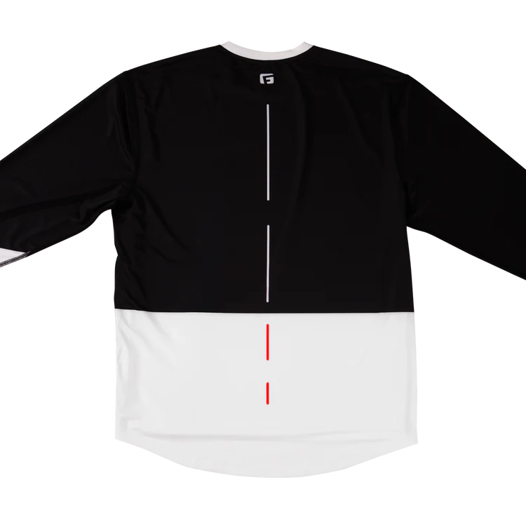 G-Form Pro-X4 Long Sleeve MTB Jersey - Black-White