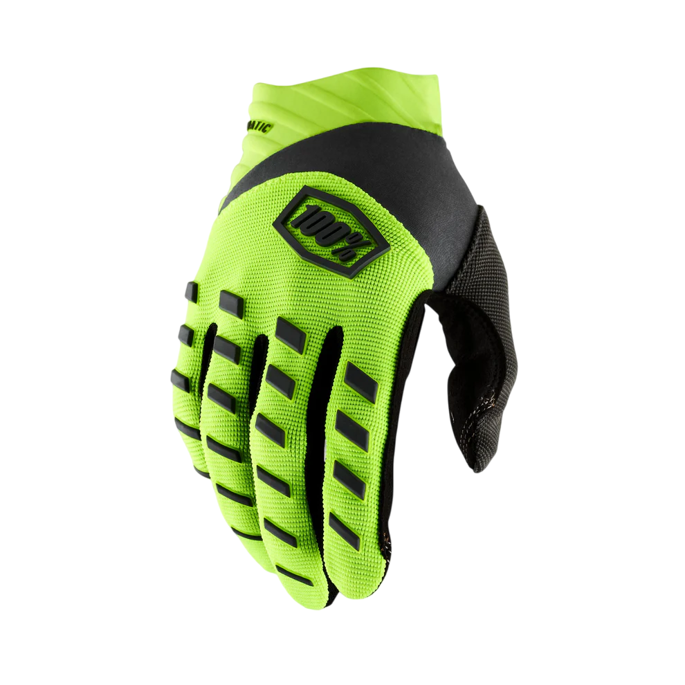 100% Airmatic Glove - Youth - Fluo Yellow-Black