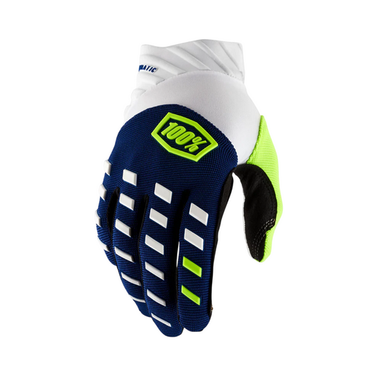 100% Airmatic Glove - Navy-White