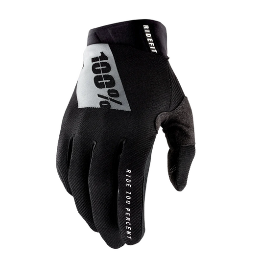 100% Ridefit Glove - Black-White